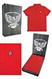 Beşiktaş Orijinal Polo Yaka Çocuk T-shirt Hediyelik Ahşap Kutulu