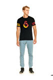 Galatasaray Orijinal Logo Baskılı Siyah T-Shirt