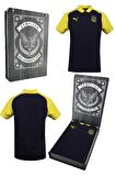 Fenerbahçe Orijinal A Takım Hoca Sarı Laci Polo Yaka T-Shirt Hediyelik Ahşap Kutulu