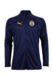 Fenerbahçe Orijinal 23/24 A Takım Hoca Tam Fermuar Lacivert Çocuk Sweat