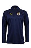 Fenerbahçe Orijinal 23/24 A Takım Hoca Yarım Fermuar Lacivert Çocuk Sweat Hediyelik Ahşap Kutulu