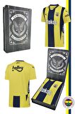Fenerbahçe Orijinal Lisanslı Unisex 2024-2025 Yeni Sezon Sarı Lacivert Çubuklu Forma Ahşap Kutulu