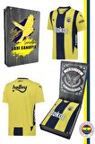 Fenerbahçe Orijinal Lisanslı Unisex 24-25 Yeni Sezon Sarı Lacivert Çubuklu Çocuk Forma Ahşap Kutulu