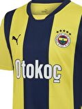 Fenerbahçe Orijinal Lisanslı Unisex 24-25 Yeni Sezon Sarı Lacivert Çubuklu Çocuk Forma Ahşap Kutulu