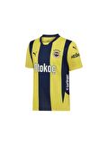 Fenerbahçe Orijinal Lisanslı 2024 Yeni Sezon Sarı Lacivert Çubuklu Çocuk Forma + Kalem Set Kutulu