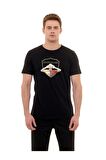 Galatasaray Orijinal Lisanslı Sıfır Yaka Siyah Gs İcardi T-Shirt Gs Aslan Baskılı Hediyelik Kutulu