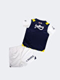 Fenerbahçe Orijinal Lisanslı Çubuklu Çocuk Forma Set 23-24 Miniset