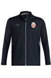 Galatasaray Orijinal Lisanslı Tam Fermuarlı Dik Yaka Siyah Antrenman Sweat Ahşap Kutulu
