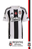 Beşiktaş Orijinal 24-25 Çubuklu Siyah-Beyaz Forma Hediyelik Ahşap Kutulu