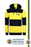 Fenerbahçe Orijinal Lisanslı Sarı Lacivert Kapüşonlu Sweat