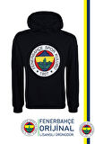 Fenerbahçe Orijinal Lisanslı Logolu Lacivert Kapüşonlu Sweat