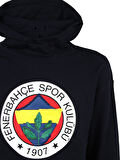 Fenerbahçe Orijinal Lisanslı Logolu Lacivert Kapüşonlu Sweat Ahşap Kutulu