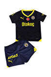 Fenerbahçe Orijinal Lisanslı 23-24 Lacivert Çocuk Forma Set Hediyelik Ahşap Kutulu