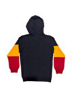 Galatasaray Orijinal Lisanslı Logo Siyah Kapüşonlu Sweat 