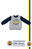 Fenerbahçe Orijinal Lisanslı Republic Of Fenerbahçe Lacivert Bebek Sweat Eşofman Alt Set Kutulu