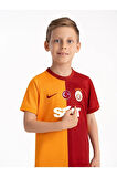 Galatasaray Orijinal Lisanslı 23-24 Parçalı Sarı Kırmızı Çocuk Forma Aslan Baskılı Hediyelik Kutulu