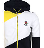 Fenerbahçe Orijinal Lisanslı Polar Sarı Lacivert  Kapüşonlu Sweat