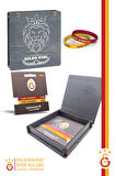 Galatasaray Orijinal Lisanslı Sarı Kırmızı 1905 2'li Bileklik Hediyelik Ahşap Kutulu