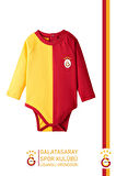 Galatasaray Orijinal Lisanslı Uzun Kol Bebek Body Zıbın Hediyelik Ahşap Kutulu