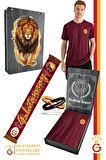 Galatasaray Orijinal Lisanslı Match Day T-Shirt + Bileklik + Atkı Set Hediyelik Ahşap Kutulu