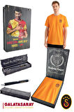 Galatasaray Orijinal Lisanslı Match Day T-Shirt + Uçlu Kalem Set Hediyelik Ahşap Kutulu