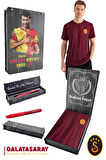 Galatasaray Orijinal Lisanslı Match Day T-Shirt + Uçlu Kalem Set Hediyelik Ahşap Kutulu