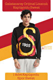 Galatasaray Orijinal Lisanslı Büyük Logo Kapüşonlu Erkek Sweat Hediyelik Ahşap Kutulu