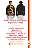 Galatasaray Orijinal Lisanslı Büyük Logo Kapüşonlu Erkek Sweat Gs Aslan Baskılı Hediyelik Kutulu