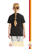 Galatasaray Orijinal Lisanslı Büyük Logo Çocuk T-Shirt + Bileklik + Atkı Set Hediyelik Kutulu