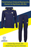 Fenerbahçe Orijinal Lisanslı Kapüşonlu Sweat Eşofman Alt Set