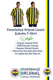 Fenerbahçe Orijinal Lisanslı Sarı Lacivert Çubuklu Erkek T-Shirt + Kalem Set Hediyelik Ahşap Kutulu