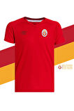 Galatasaray Orijinal Lisanslı Umbro V Yaka Kırmızı T-Shirt Gs Umbro V Yaka Kırmızı Hediyelik Kutulu