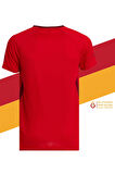 Galatasaray Orijinal Lisanslı Umbro V Yaka Kırmızı T-Shirt + Bileklik Set Hediyelik Ahşap Kutulu
