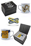 Fenerbahçe Orijinal Kupa Mug Bileklik Set Özel Ahşap Kutulu