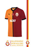 Galatasaray Orijinal 2024/2025 Parçalı İç Saha Taraftar Forma Kalem Hediyeli Özel Tasarım