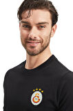 Galatasaray Orijinal Lisanslı Siyah Basic T-Shirt Gs Siyah Basic Hediyelik Ahşap Kutulu