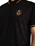 Galatasaray Orijinal Lisanslı Match Day Polo Yaka Siyah T-Shirt Metin Oktay Baskılı Hediyelik Kutulu