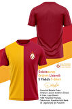 Galatasaray Orijinal Lisanslı 5 Yıldızlı Sarı Kırmızı Erkek T-Shirt