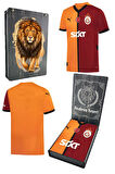 Galatasaray Orijinal Lisanslı 5 Yıldızlı 24/25 Parçalı Forma Aslan Baskılı Hediyelik Ahşa