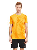 Galatasaray Orijinal Lisanslı Aslan Baskılı Sarı T-Shirt Gs Aslan Baskılı Hediyelik Ahşa