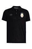 Galatasaray Orijinal Lisanslı 5 Yıldızlı Polo Yaka Siyah T-Shirt Gs Hediyelik Ahşap Kutu