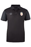 Galatasaray Orijinal Lisanslı 5 Yıldızlı Polo Yaka Siyah T-Shirt Gs Hediyelik Ahşap Kutu