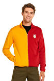 Galatasaray Orijinal Dik Yaka Tam Fermuar 5 Yıldızlı Sarı Kırmızı Sweat + Silikon Bilekli
