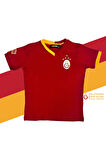 Galatasaray Orijinal Lisanslı 5 Yıldızlı Kırmızı Basic Çocuk T-shirt Gs Aslan Baskılı He