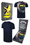 Fenerbahçe Orijinal Lisanslı Tribün 6 Renk Logolu Spor T-ShirtHediyelik Ahşap Kutulu