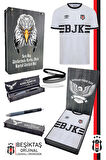 Beşiktaş Orijinal Lisanslı Nostalji Beyaz Bjk Çocuk Forma + Bileklik + Uçlu Kalem Set 