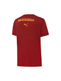 Galatasaray Orijinal Lisanslı Sıfır Yaka Kırmızı Antrenman 5 Yıldızlı T-Shirt