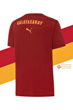 Galatasaray Orijinal Lisanslı Sıfır Yaka Kırmızı Antrenman 5 Yıldızlı T-Shirt + Bileklik Set