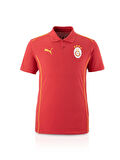 Galatasaray Orijinal Lisanslı Polo Yaka Kırmızı Antrenman T-Shirt + Bileklik Set