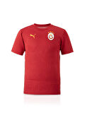 Galatasaray Orijinal Lisanslı Sıfır Yaka Kırmızı A Takım Antrenman T-Shirt Gs Aslan Bask